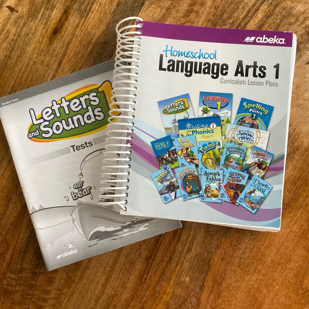 Abeka Homeschool Language Arts 1 teacher Curriculum Lesson Plan